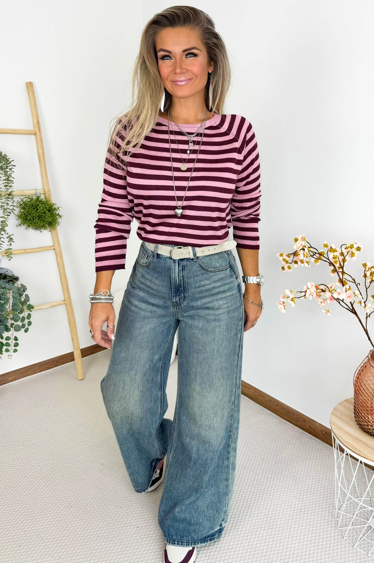 Lenka Knit in Pink & Burgundy – foto 2