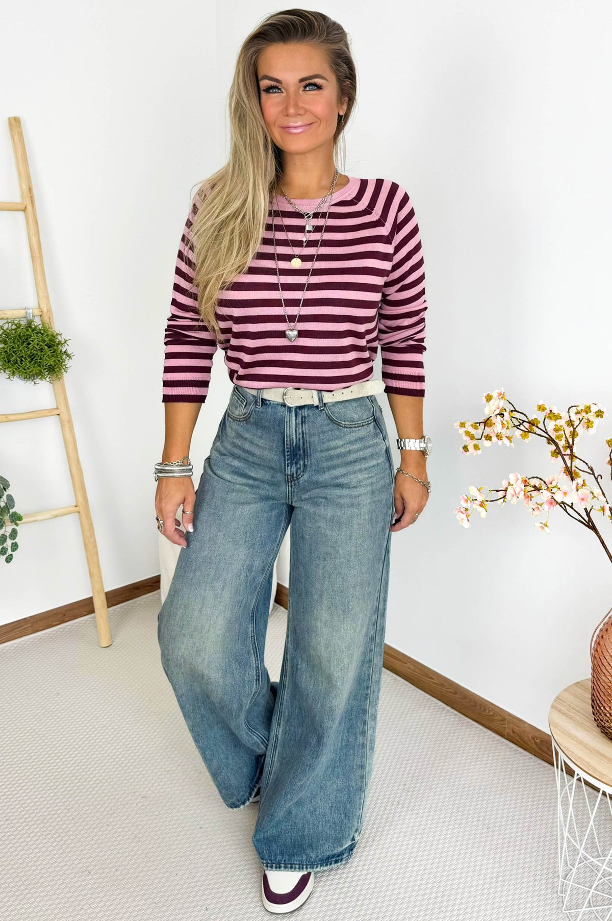 Lenka Knit in Pink & Burgundy – foto 3