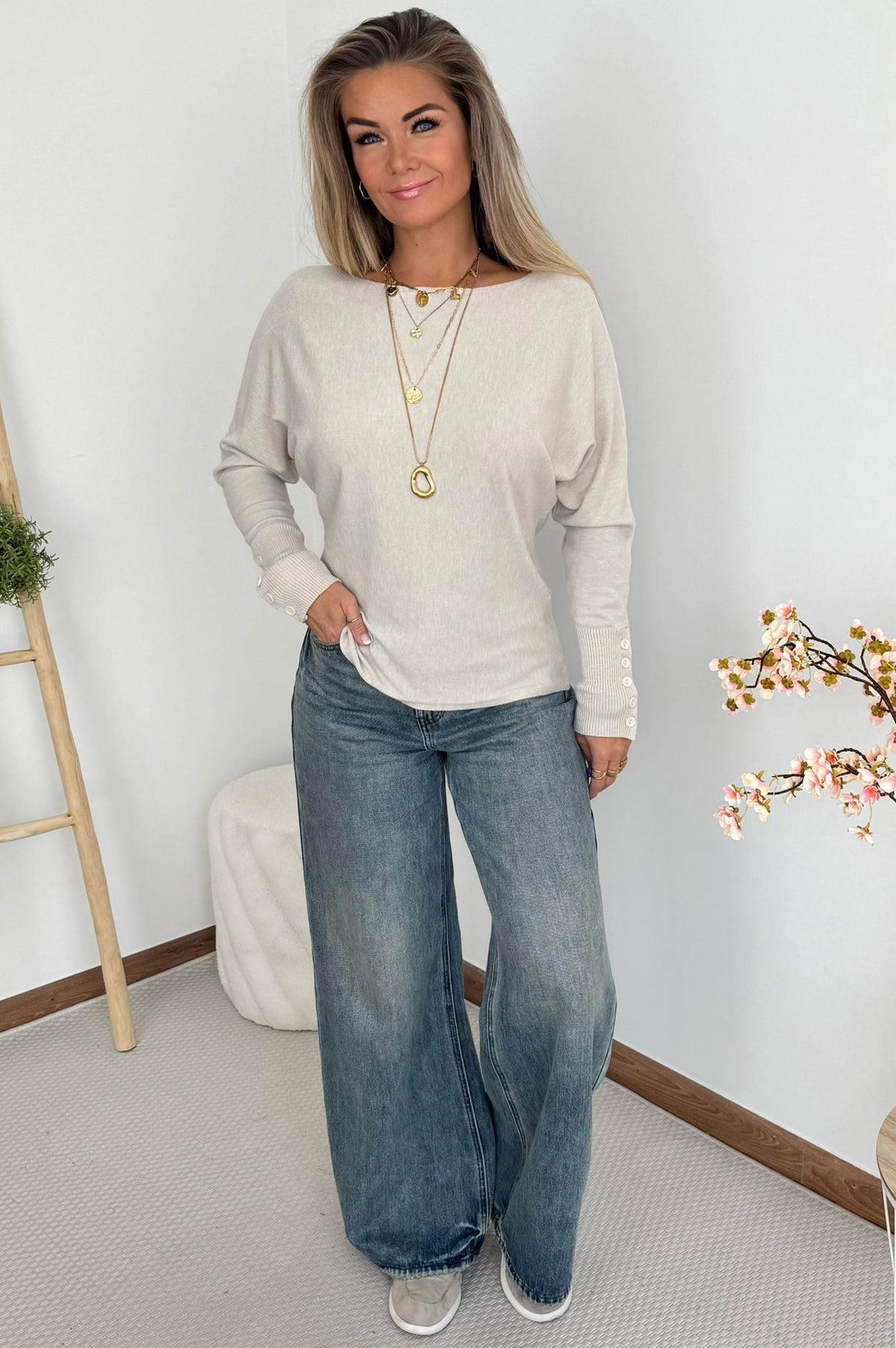 Millie Knit in Off White – foto 1