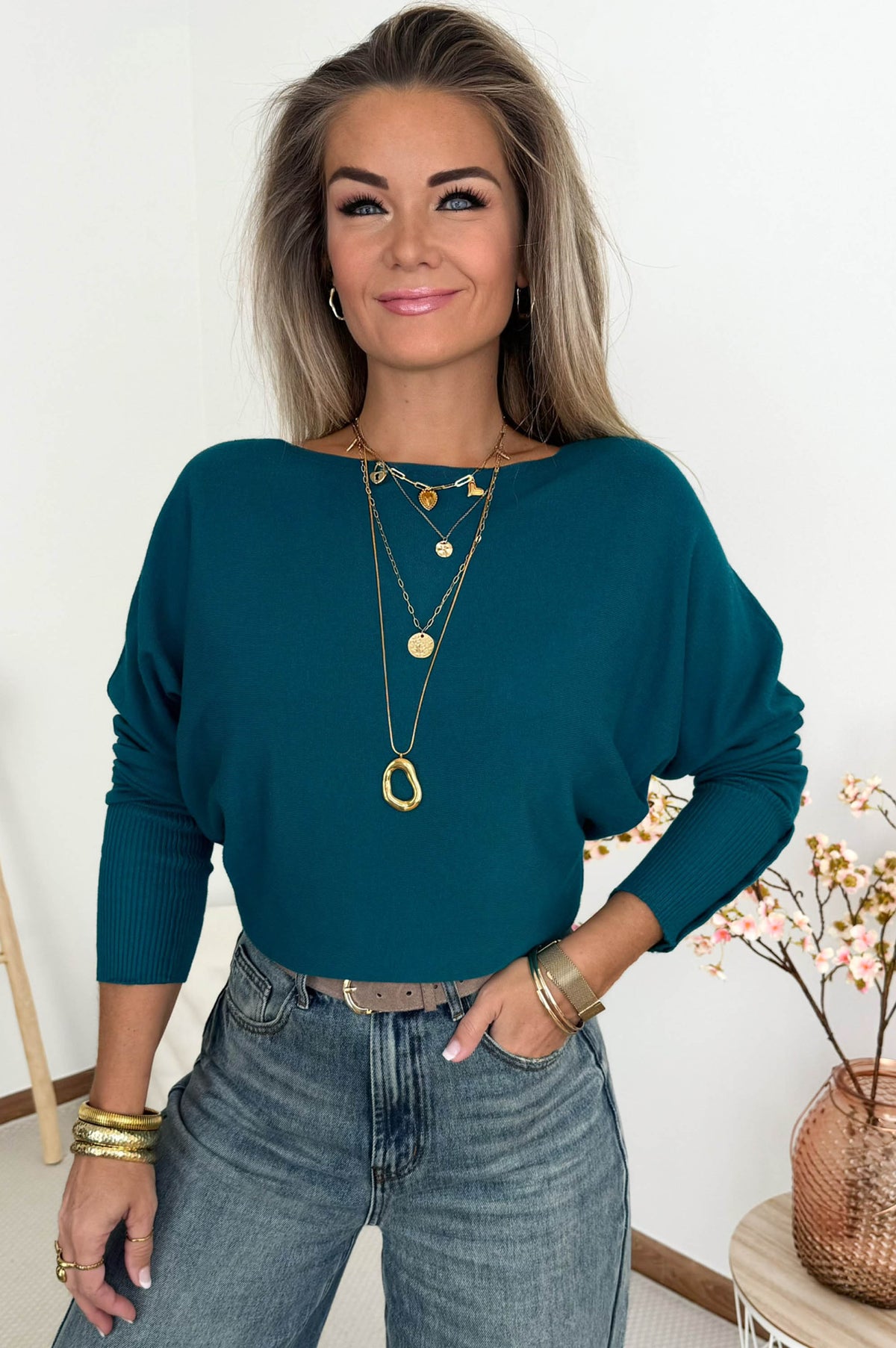 Millie Knit in Petrol – foto 3