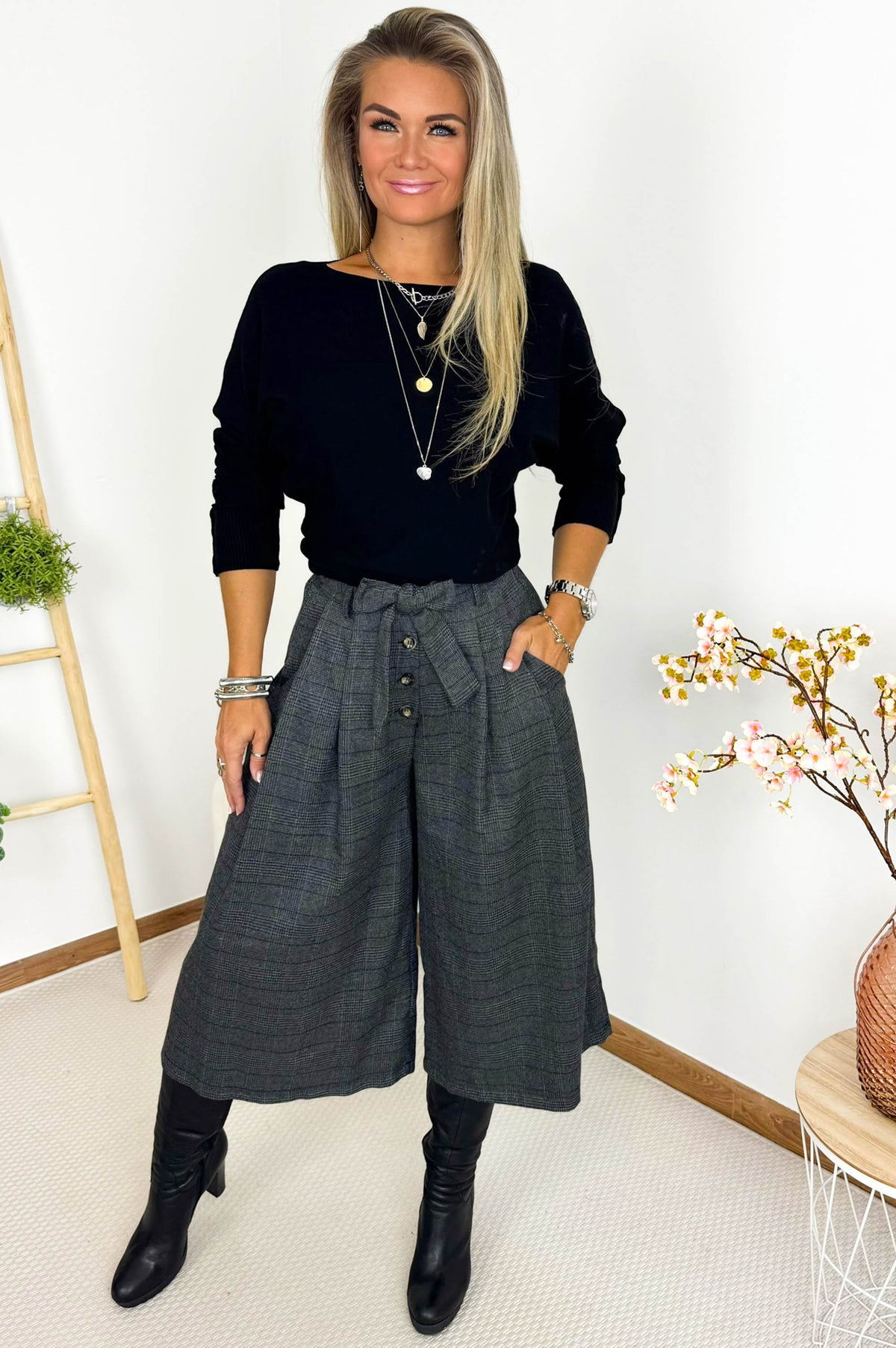Zita Coulotte in Checked Grey – foto 1
